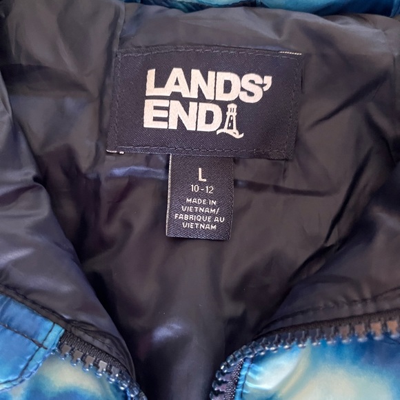 Like New Lands’ End Kids Quilted Puffer Vest Size Large - Picture 7 of 9